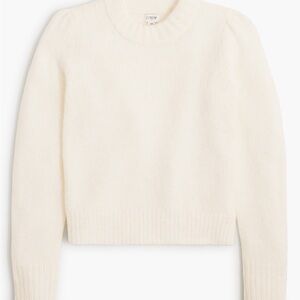 J. Crew Factory Women's Fuzzy puff-sleeve sweater